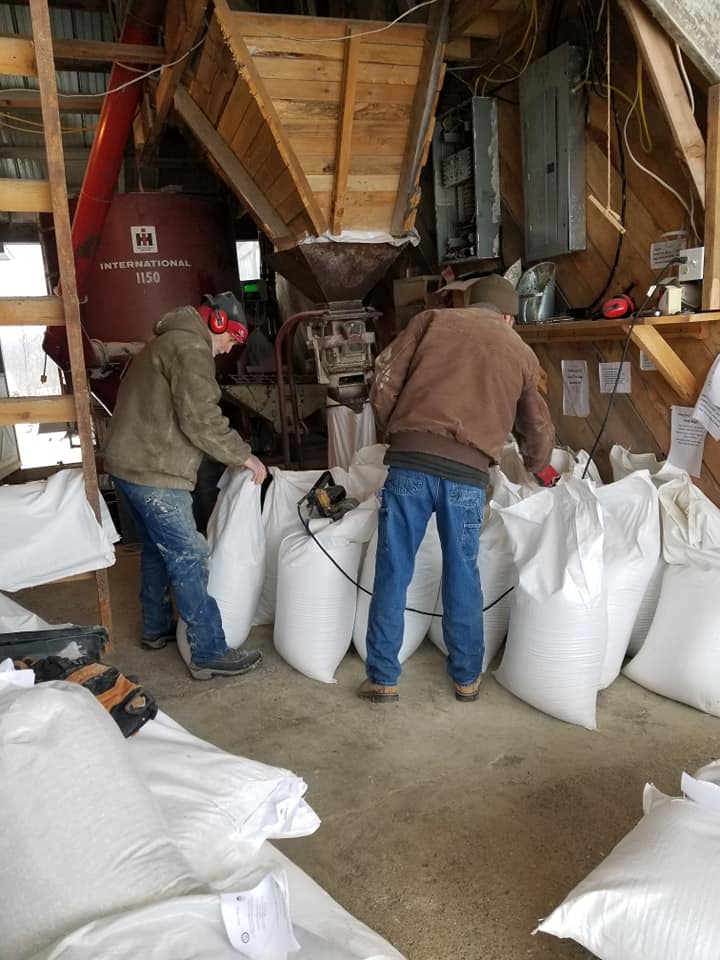Grinding feed at Martins Farm Supply